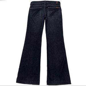 7 For All Mankind Dojo 30X34.5 XL Flare Dark Blue Jeans